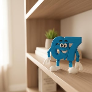 Six Seven Brainrot Figuur | Beweegbaar TikTok Meme Verzamelobject | "Steal a Brainrot" Milieuvriendelijke PLA Decoratie afbeelding 5