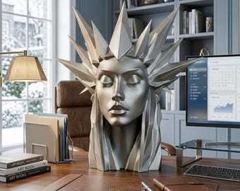 Figura Exclusiva "The Ice Queen" - Escultura Artística Impresión 3D (24,5 cm)