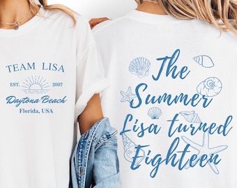 The Summer I Turned Custom Comfort Colors Shirt: Beach Trip Tee