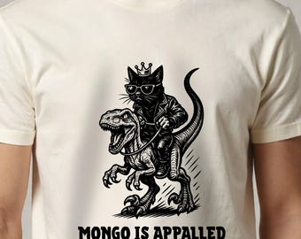 Camiseta Princesa Gamer Mongo Gato Dino Masmorra Fantasia Explorador Geek Carl Tee Leitor de Livros Amante de Gatos Camiseta Donu Bookish