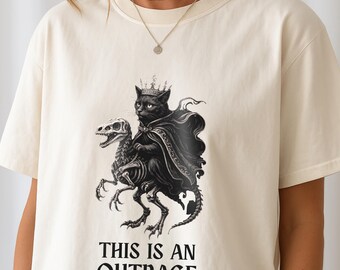 Camiseta Princesa Gamer Mongo Gato Dino Masmorra Fantasia Explorador Geek Carl Tee Leitor de Livros Amante de Gatos Camiseta Donu Bookish