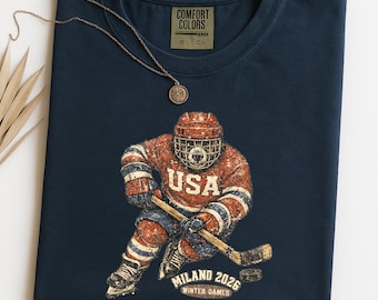 USA Hockey Shirt 2026 Winter Games, Teddy Bear Sweatshirt, Winter Hockey Crewneck, Ice Hockey Fan Sweater, Cute Hockey Bear Sweater
