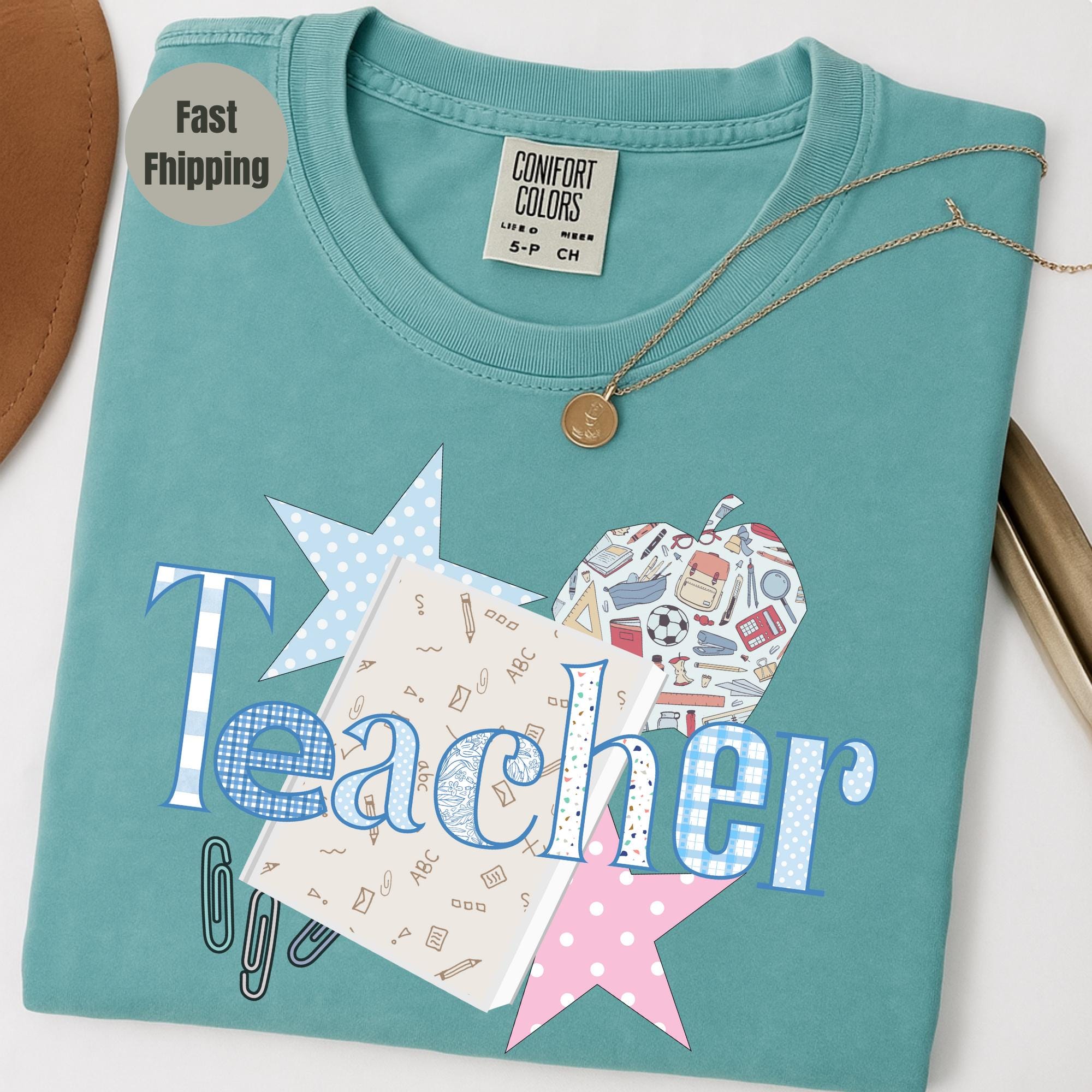Comfort Colors Teacher Shirt, Teacher Shirts, Kindergarten Teacher Shirt, Custom Teacher Tshirt, Back to School Shirt, Teacher Appreciation