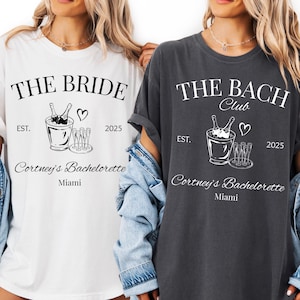 The Bach Club Bachelorette Party Shirt: Comfort Colors Social Club Tee
