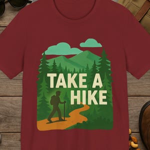 Camiseta de senderismo para amantes de la naturaleza, camiseta de aventura al aire libre para campistas y caminantes, regalo de sendero forestal para excursionistas y exploradores.