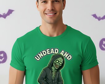 Zombie Halloween Tee, Halloween Fitness T-Shirt, Halloween Humor Top, Zombie Abs Hoodie, Horror Zombie Clothing, Halloween Zombie T-Shirt