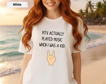 Camiseta retro divertida de MTV, camiseta retro de dibujos animados, camiseta unisex con humor nostálgico, camiseta gráfica vintage, camiseta retro de los 80 y 90, camiseta nostálgica