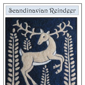 Deer Tapestry Needle Felt Kit: Scandinavian Viking Style, Beginners Welcome