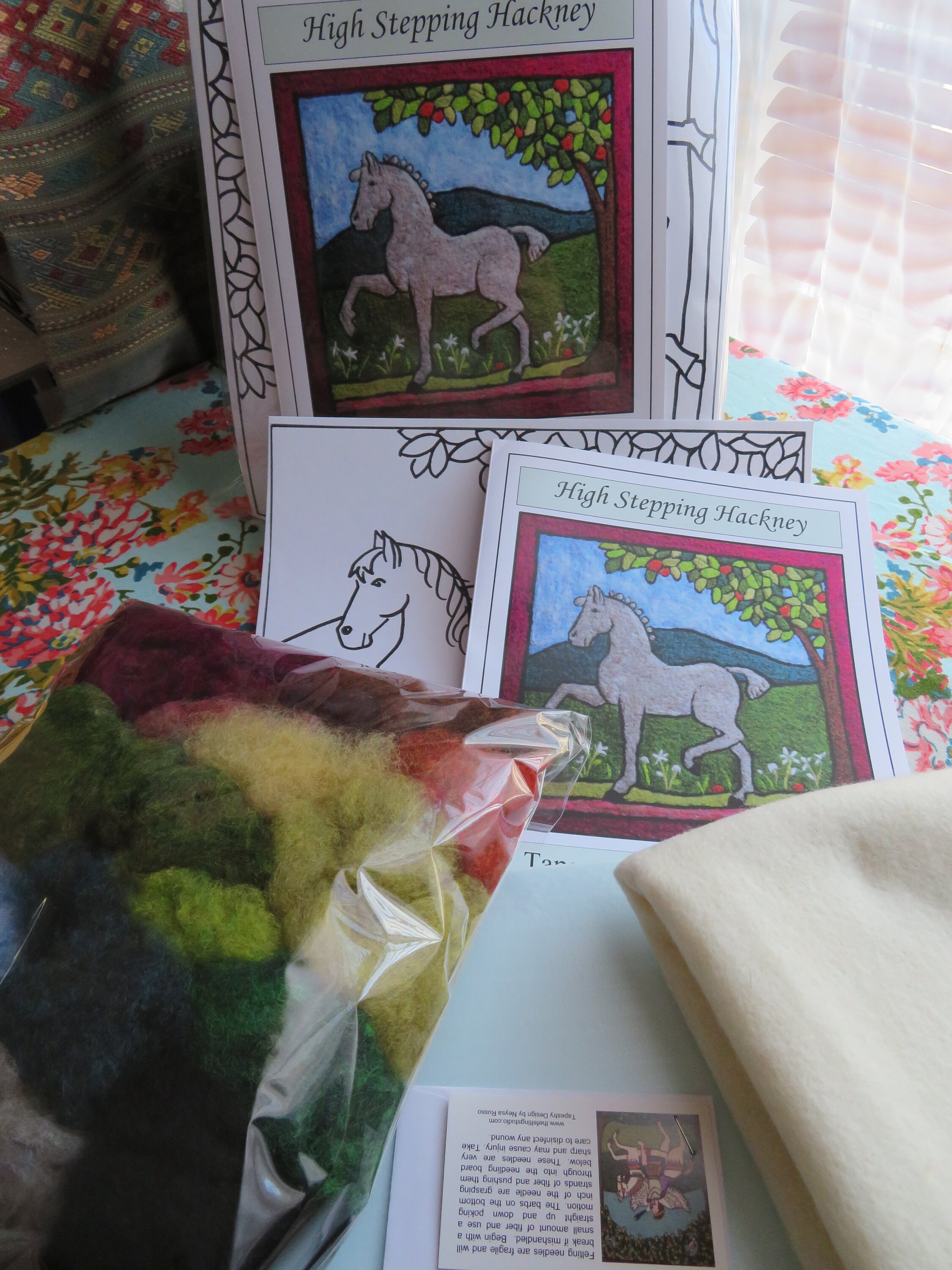 Needle Felt Kit Horse Equestrian Craft Kit Beginners Etsy