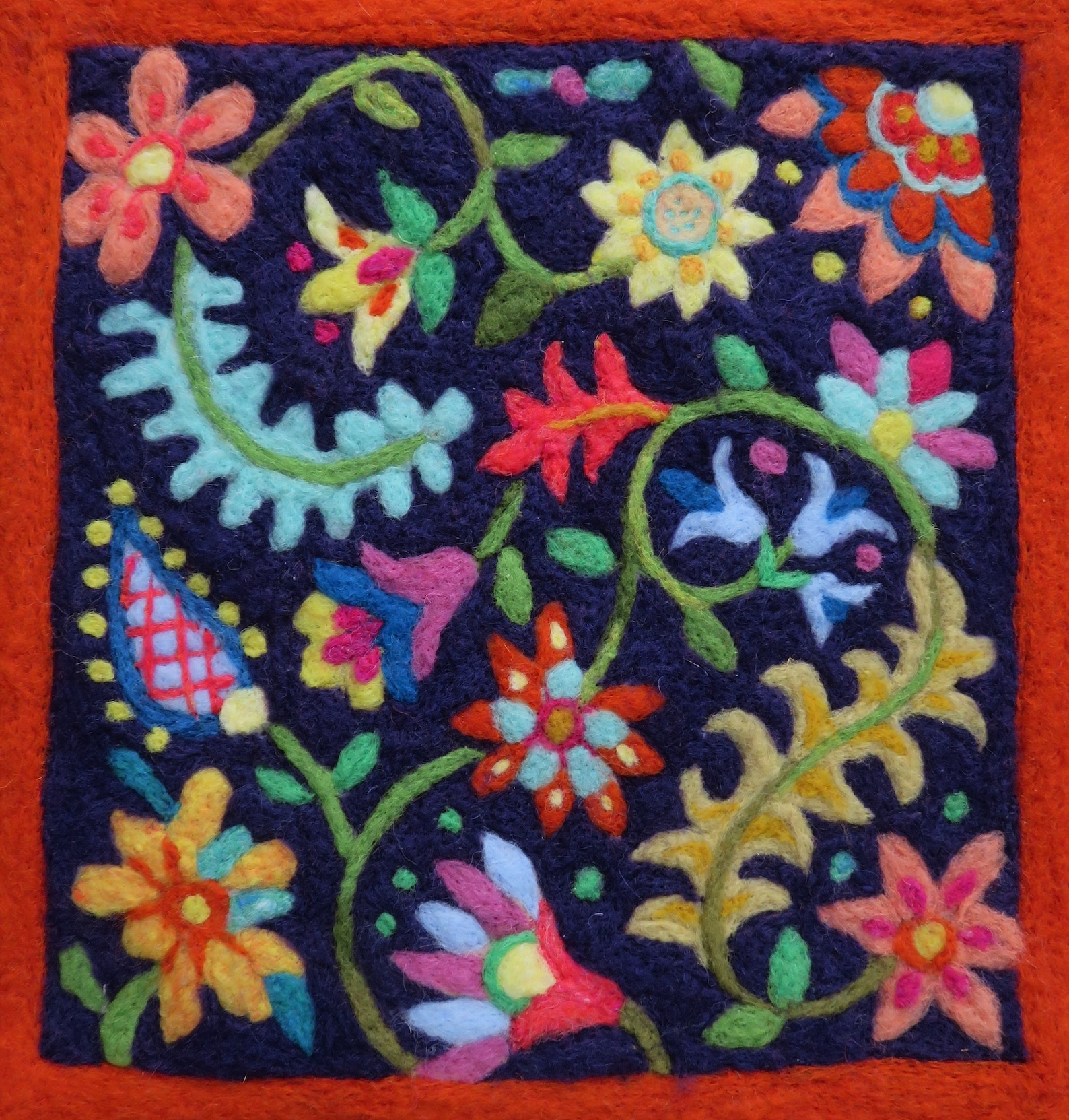 Needle Felt Kit Summer Garden Floral Tapestry Adult Craft Kit Etsy