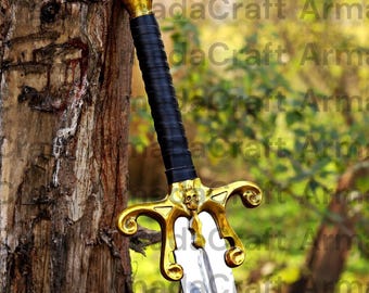 Handmade 1987 He Man Power Sword Replica , Movie Inspired Sword High Carbon Steel , MOTU movie replica , Best gift