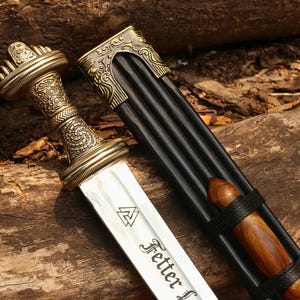 Handmade Fetter Lane Sword replica, Medieval Anglo-Saxon Decorative Blade, Collectable Sword, Unique Gift for Him or Her, 8th Century Sword