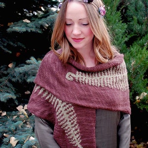 fern shawl KNITTING PATTERN image 1