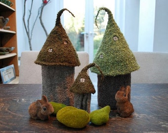 fairy castles for storing hooks and needles KNITTING PATTERN