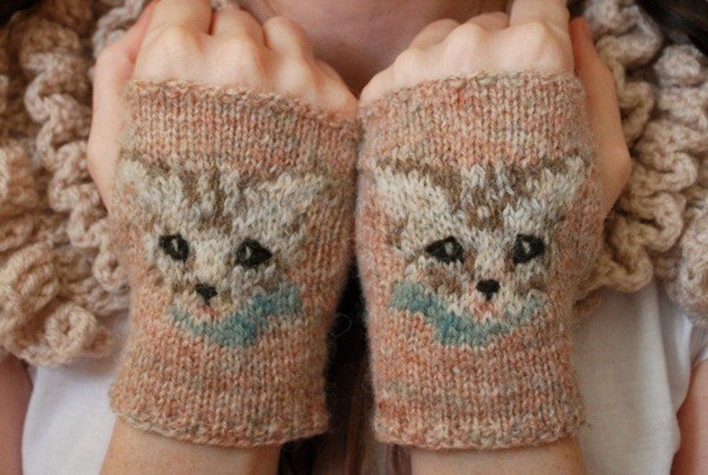 meow mitts KNITTING PATTERN image 4