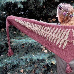 fern shawl KNITTING PATTERN image 6