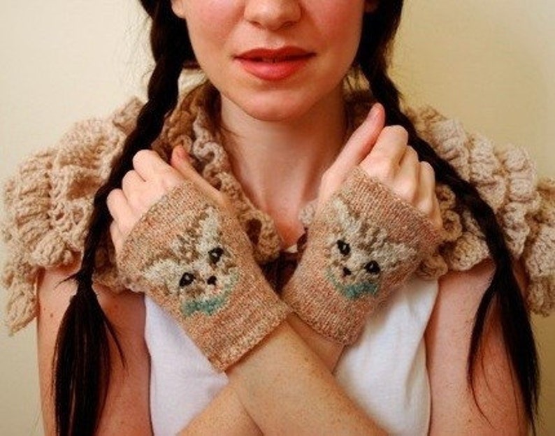 meow mitts KNITTING PATTERN image 3