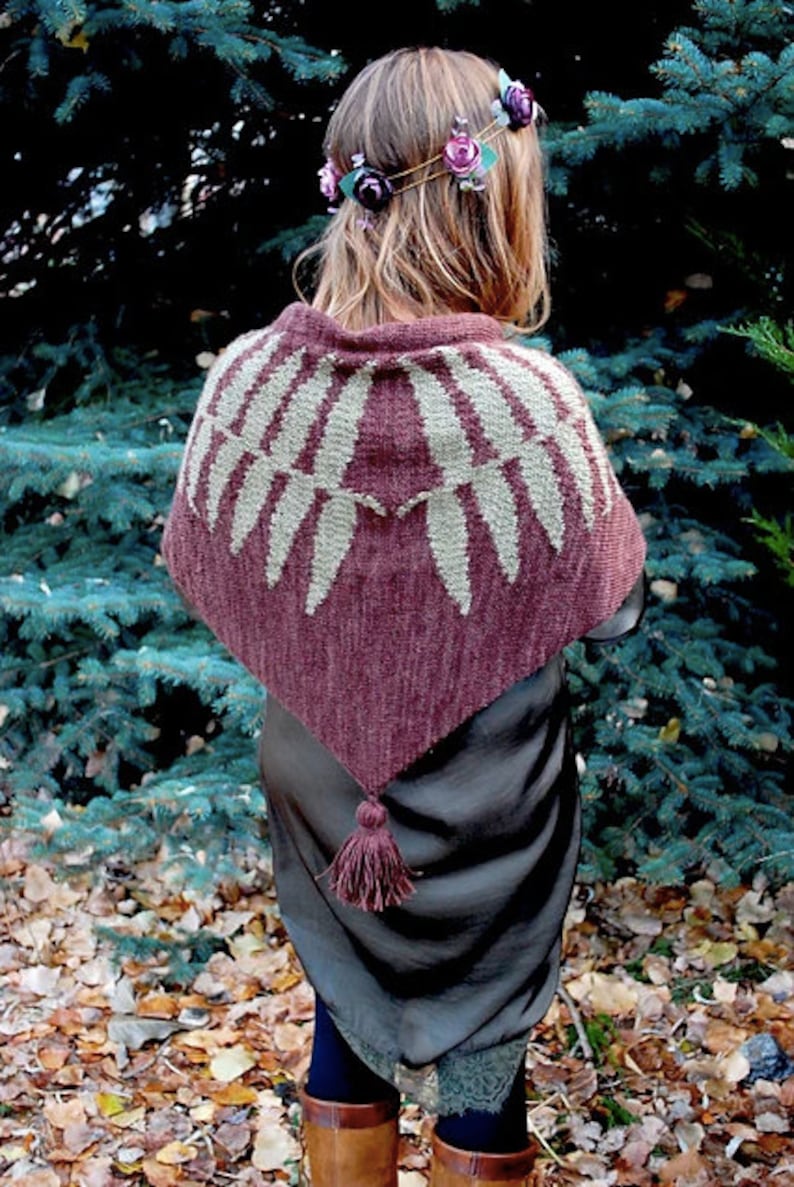 fern shawl KNITTING PATTERN image 7