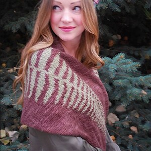 fern shawl KNITTING PATTERN image 10