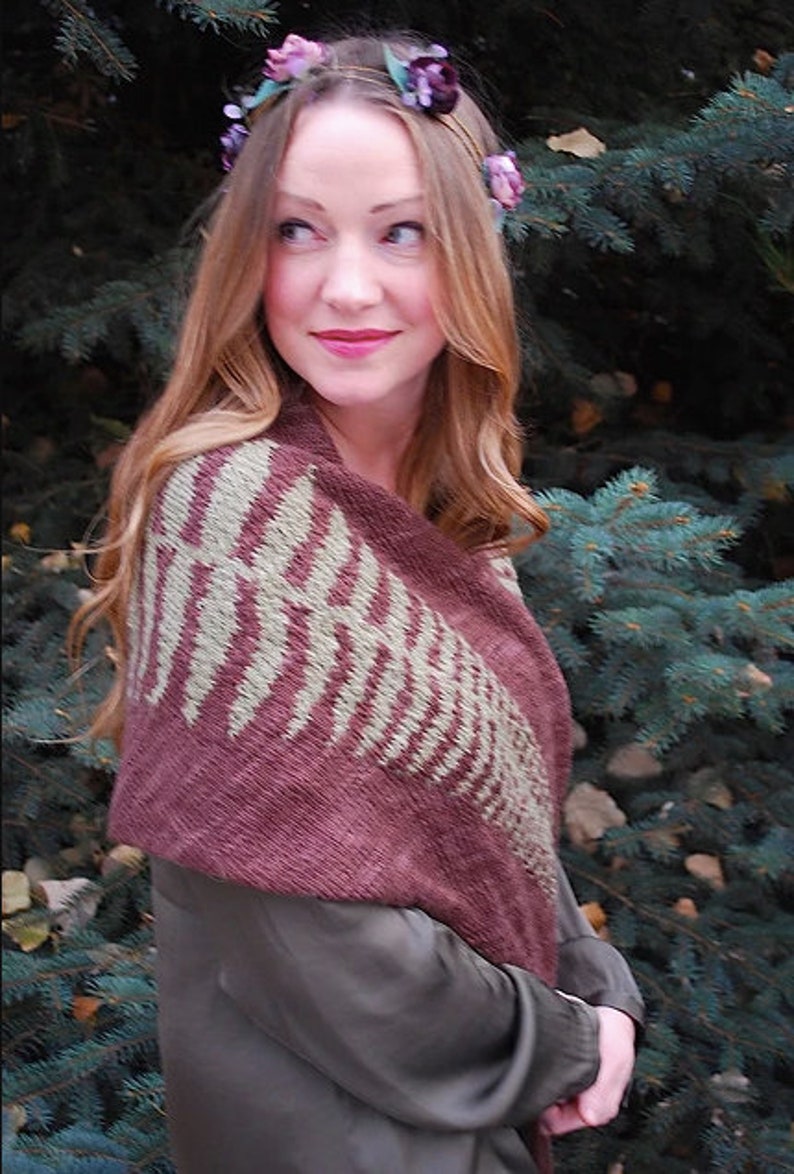 fern shawl KNITTING PATTERN image 10