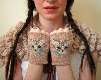 meow mitts KNITTING PATTERN