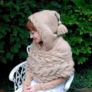 woodland hoodlet - knitting pattern