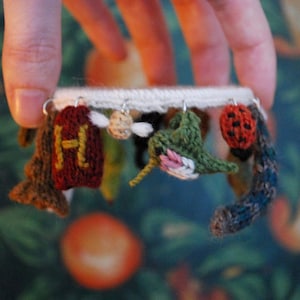 care of magical creatures charm bracelet 3 KNITTING PATTERN image 1