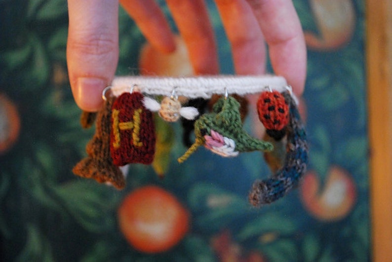 care of magical creatures charm bracelet 3 KNITTING PATTERN image 1