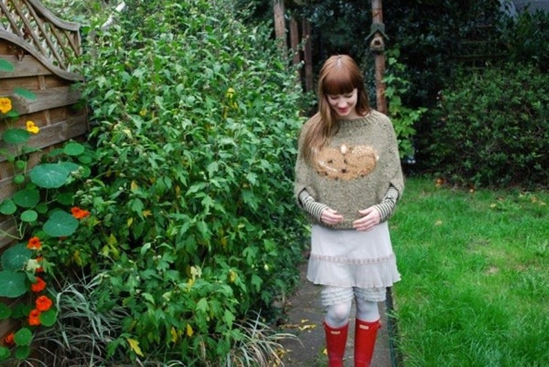 fawn poncho KNITTING PATTERN image 2