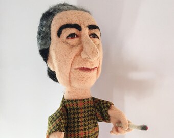 Needle felted Puppet: Golda Meir