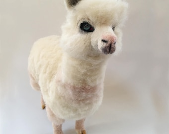 Needle Felted Alpaca
