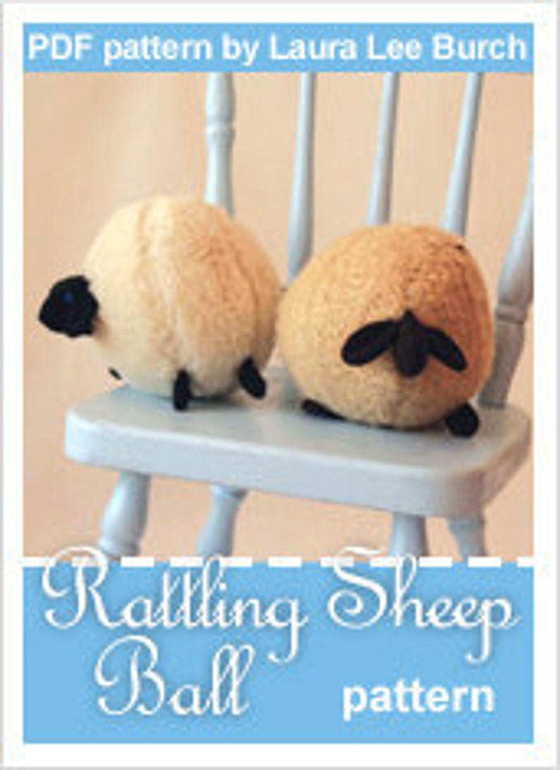 PATTERN: Sheep Ball Toy & Rattle image 1