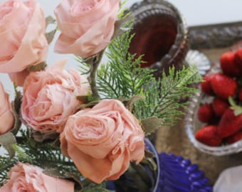 PATTERN: Shabby Chic Fabric Roses