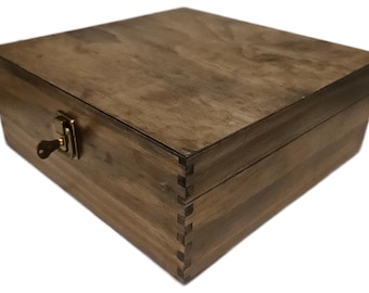 Discreet Charging Station Box – Locking Wooden Dock With USB