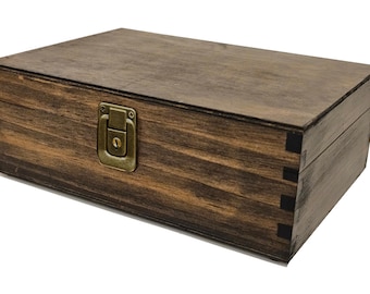 Dark Walnut Discreet Charging Station – Locking Wooden Dock