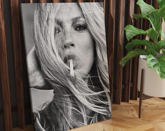 Kate Moss Canvas Print: Fashion Icon Supermodel Art