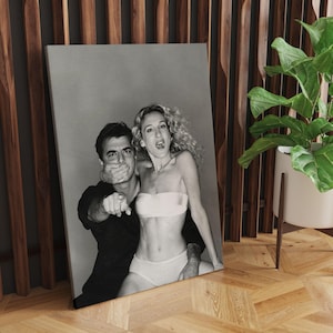 Carrie and Mr Big Poster, Black and White Print Poster, SATC Prints, SATC Poster, SATC Wall Art, Tv Series Poster, Trendy Apartment Decor