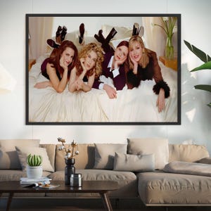 Sex and the City Movie Poster, HD Canvas Poster print, Vintage Poster, Art Collectibles, Home decor,Rooftop Party Scene