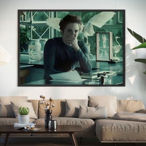 Funny Bathroom Wall Art Decor, Funny Bathroom Poster, Edward Smell Stinky Face Poster