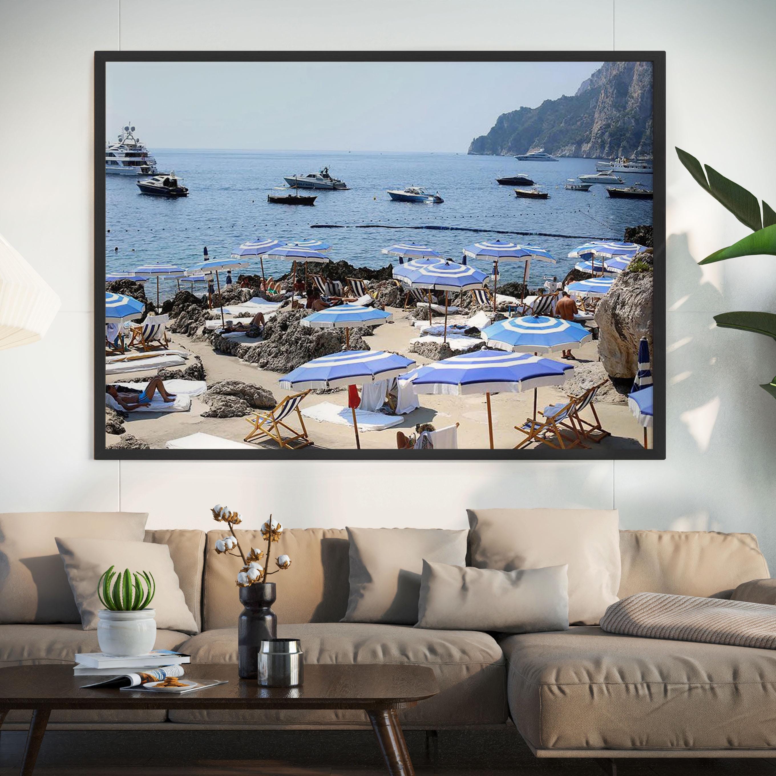 値下げしました‼️Slim Aarons Capucine 白黒写真 限定版 Slim Aarons Capri Umbrella Horizontal - Etsy