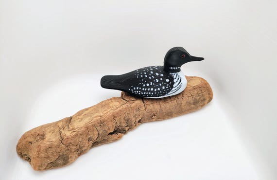 Mini Common Loon Bird Figurine – 3D Printed Common Loon – Bird Lover Gift – Birding Decor – Wildlife Miniature –