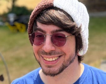 Split color Crochet Beanie