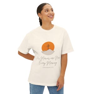 Christian Bible Verse Unisex Tee, Spiritual Religious Box Shirt, Inspirational Oversized Top, Faith Meaningful Tshirt, Religious Gift