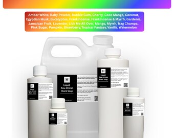 Jabón negro africano líquido perfumado