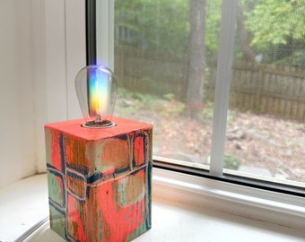 Lil’ Artistic Edison Style Lamp Handmade 7