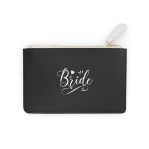 Elegant Bride Clutch Bag: Faux Leather Wedding Purse