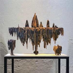 Large driftwood aquarium centerpiece real wood cave hardscape aquascape fish tank decoration