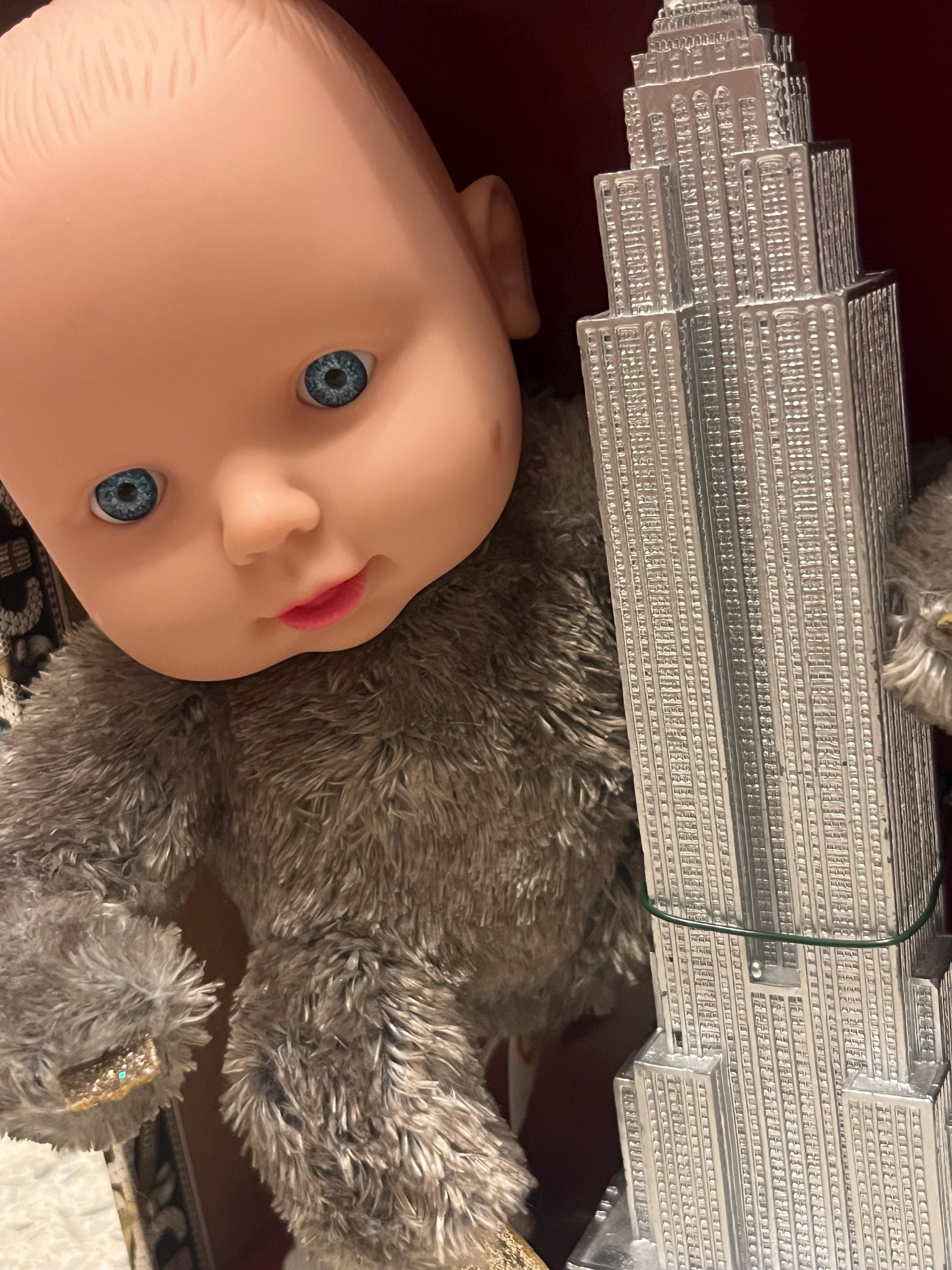 Baby Mathra Kaiju Baby Attacks NYC – Surreal Assemblage Shadow Box – “are You My ...