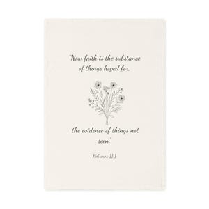 Vertrauensinspiriertes Baumwollgeschirrtuch, Küchendekor, religiöses Geschenk, Einweihungsparty, inspirierende Haushaltsware, Bibel-Vers-Handtuch