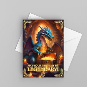 Dungeons and Dragons Geburtstagskarte, digitaler Download, Dnd PNG Art Datei